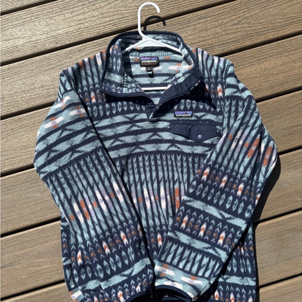 Patagonia Synchilla Blue and Gray Fleece Kuta Klash